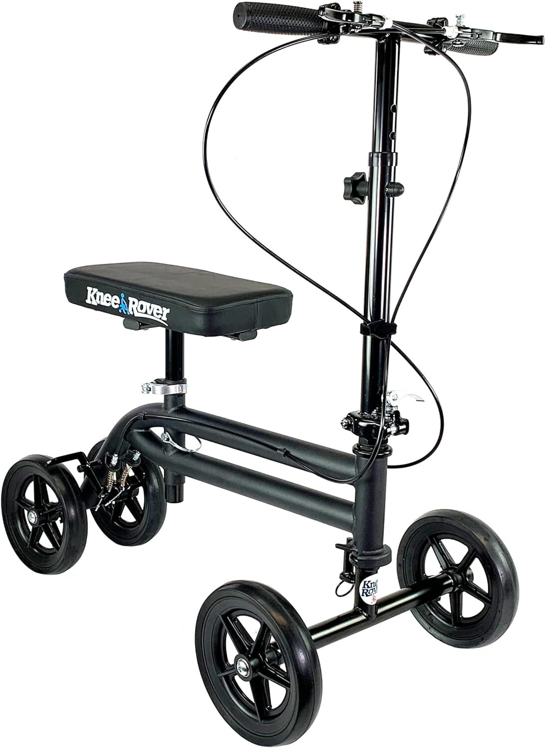 KneeRover Economy Steerable Knee Walker – Foldable Scooter with Dual Brakes