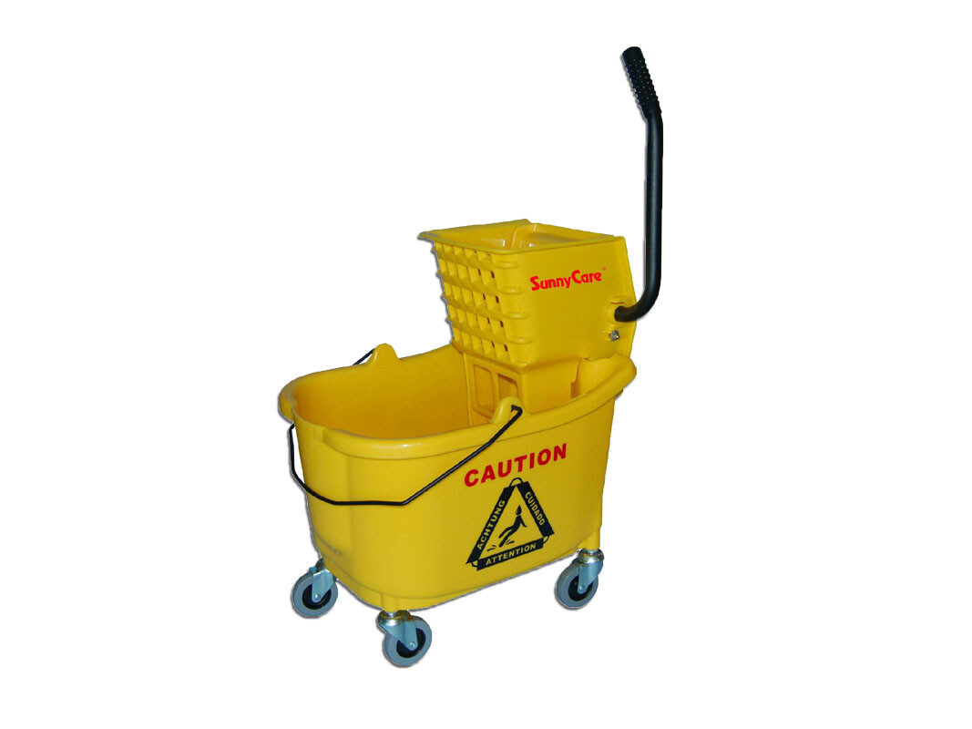 SUNNYCARE MOP BUCKET / WRINGER BUCKET - WHEELS INCLUDED - SHOP SUPPLIES