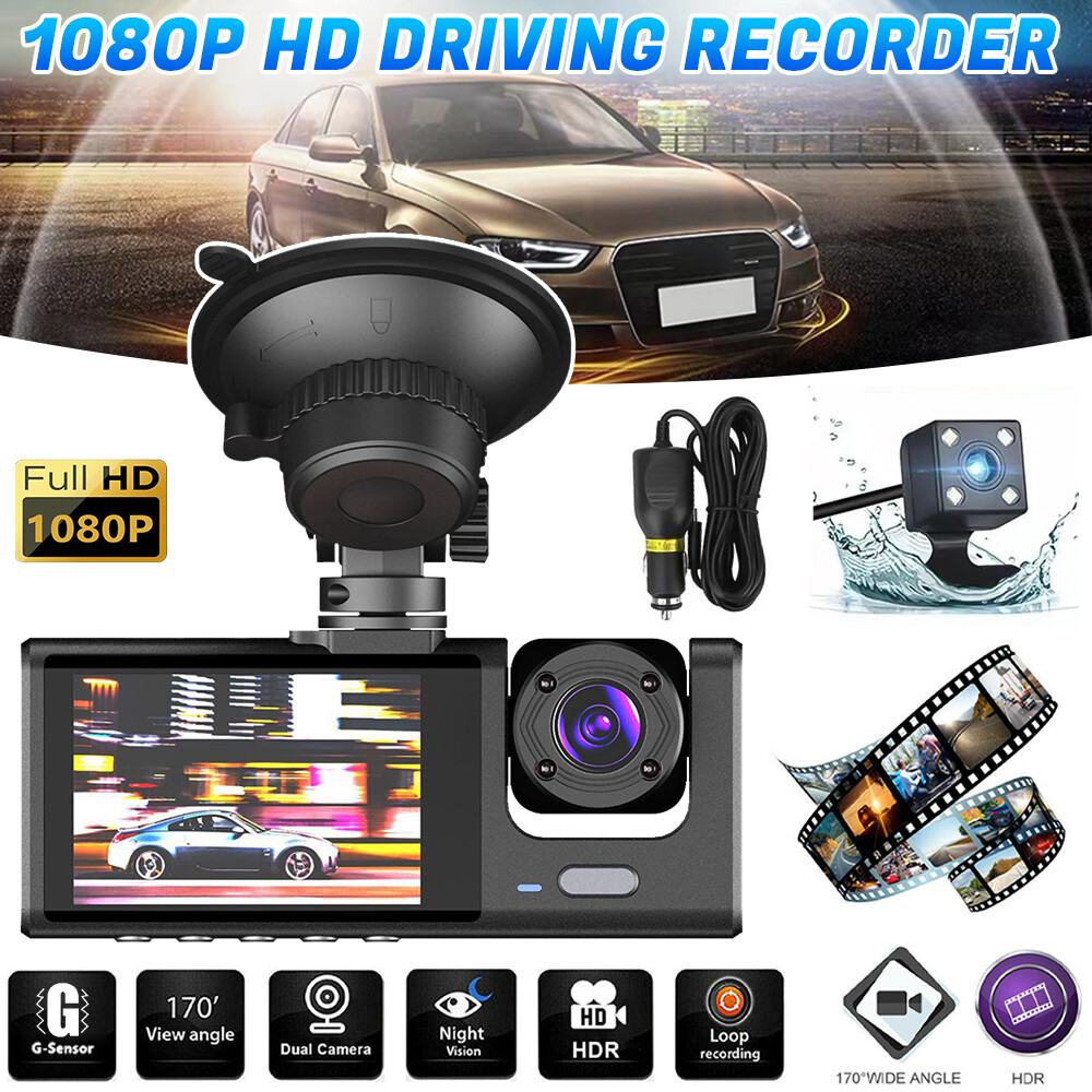 Camara De Seguridad Para Carro Auto Coche Delantero/Trasero/Interior Dash Cam