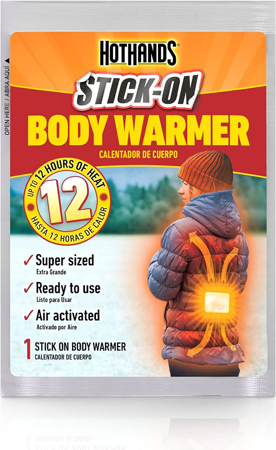 Adhesive Body Warmer, 40-Count