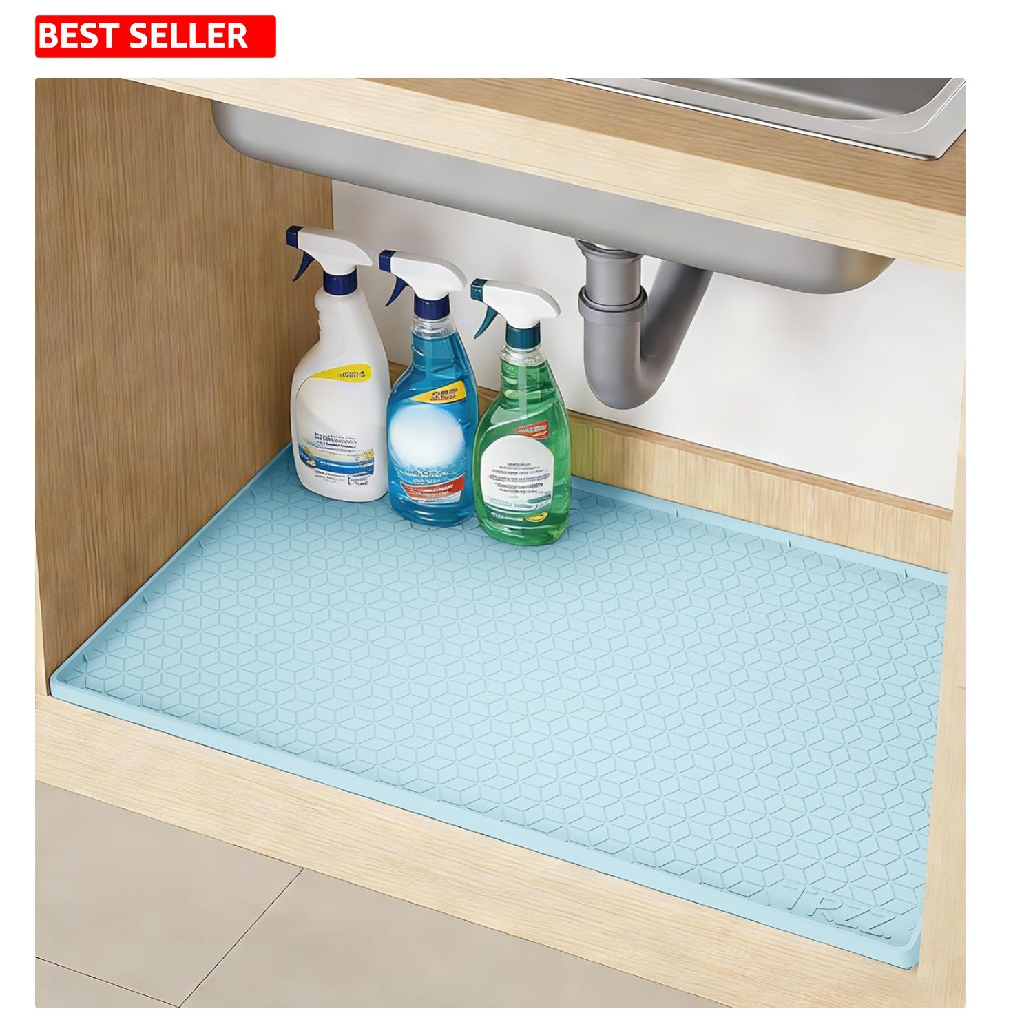 Versatile 22" x 19" Waterproof Silicone Mat - Perfect for Cabinets and More