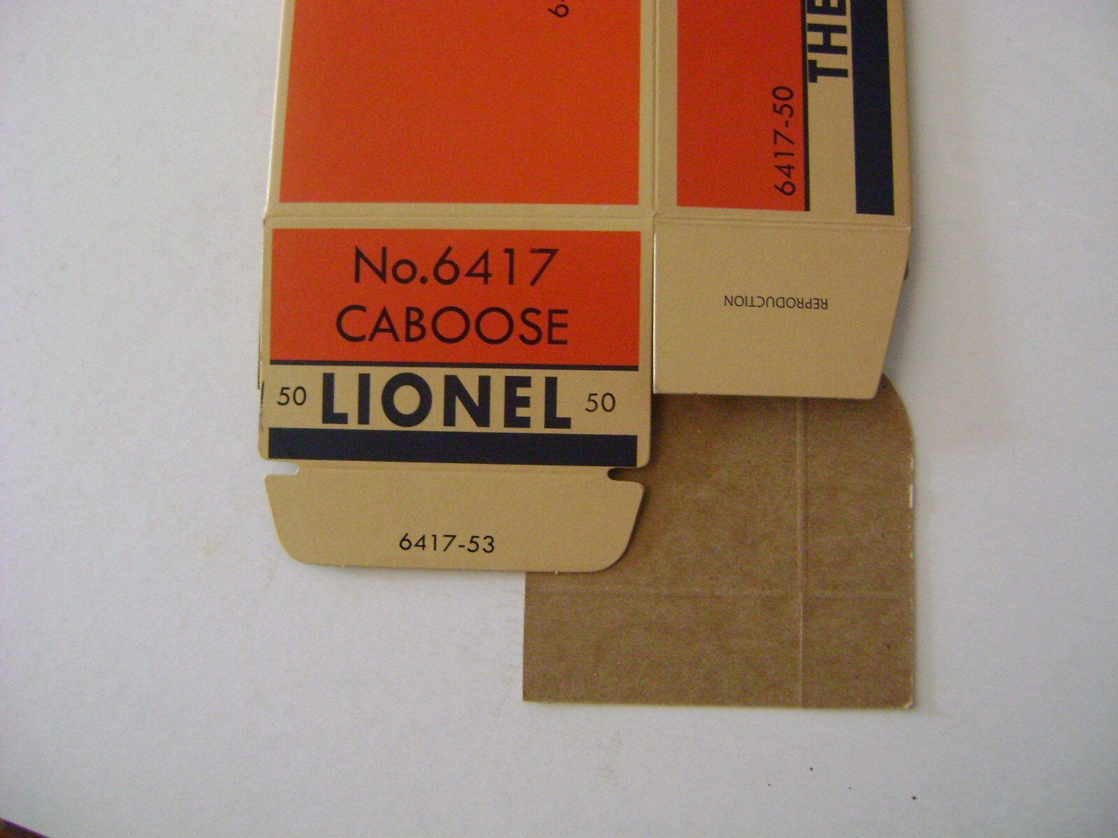 Lionel No. 6417-50 Lionel Lines Porthole N 5 C- Caboose Reproduction Box