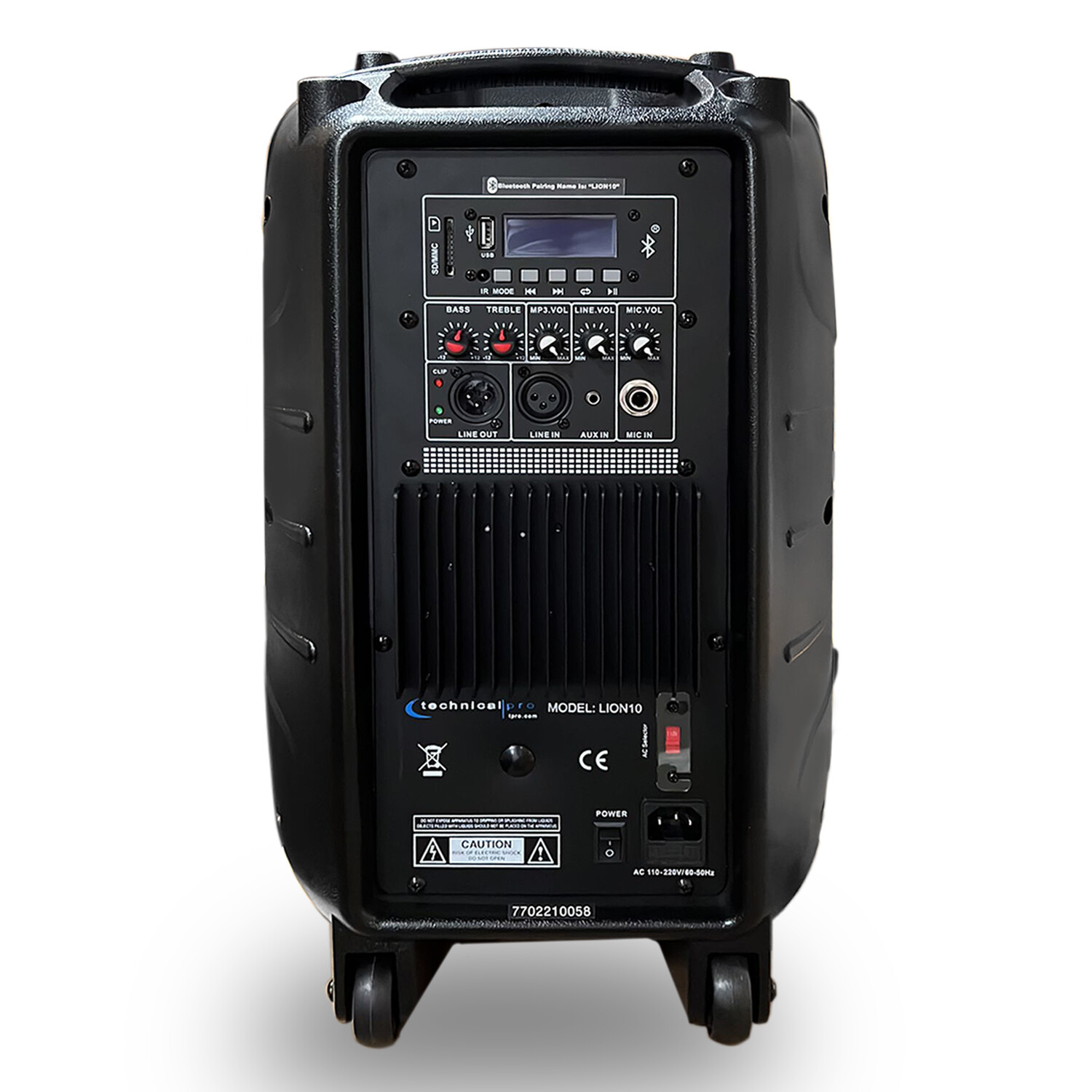 TPro 10'' 1500 Watts Bluetooth Speaker w/ Built-in Amplifier, Mic, USB SD Slots