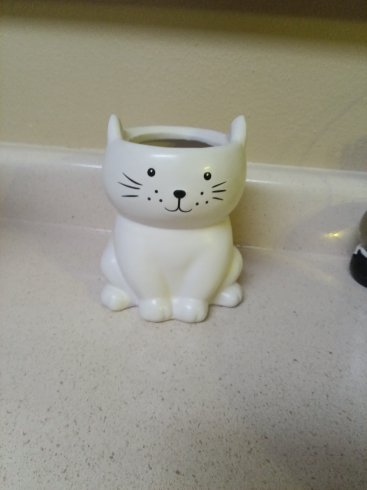 Ceramic Cat Planter Kitty Kitten