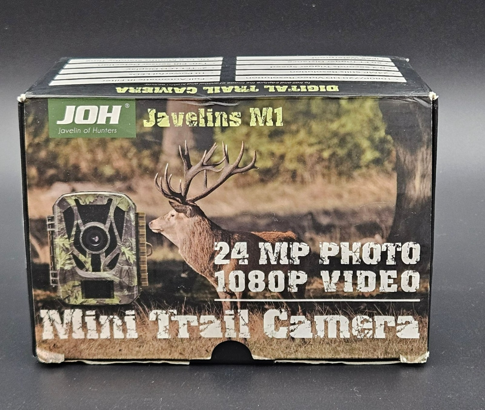 JOH Javelins M1 Digital Trail Camera 24MP 1080P Waterproof IP65 Hunting Wildlife