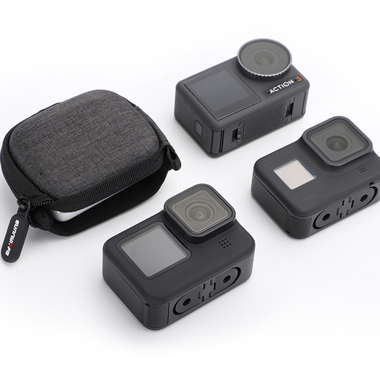 Camera Storage Bag Sports Camera Case for Insta360 GO3/Action 4/3 Camera ##