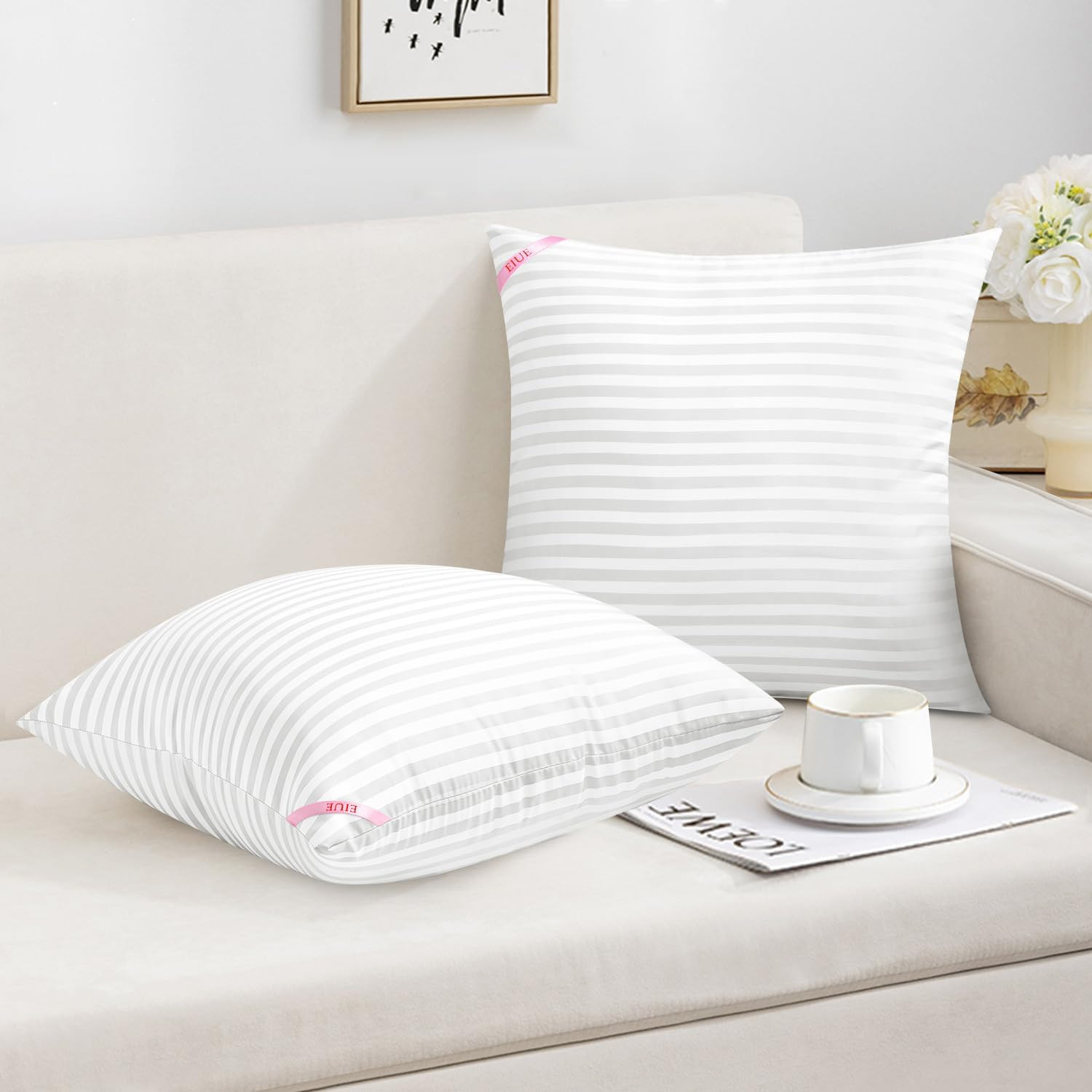 20x20 Throw Pillow Insert White Machine Washable Polyester Fill