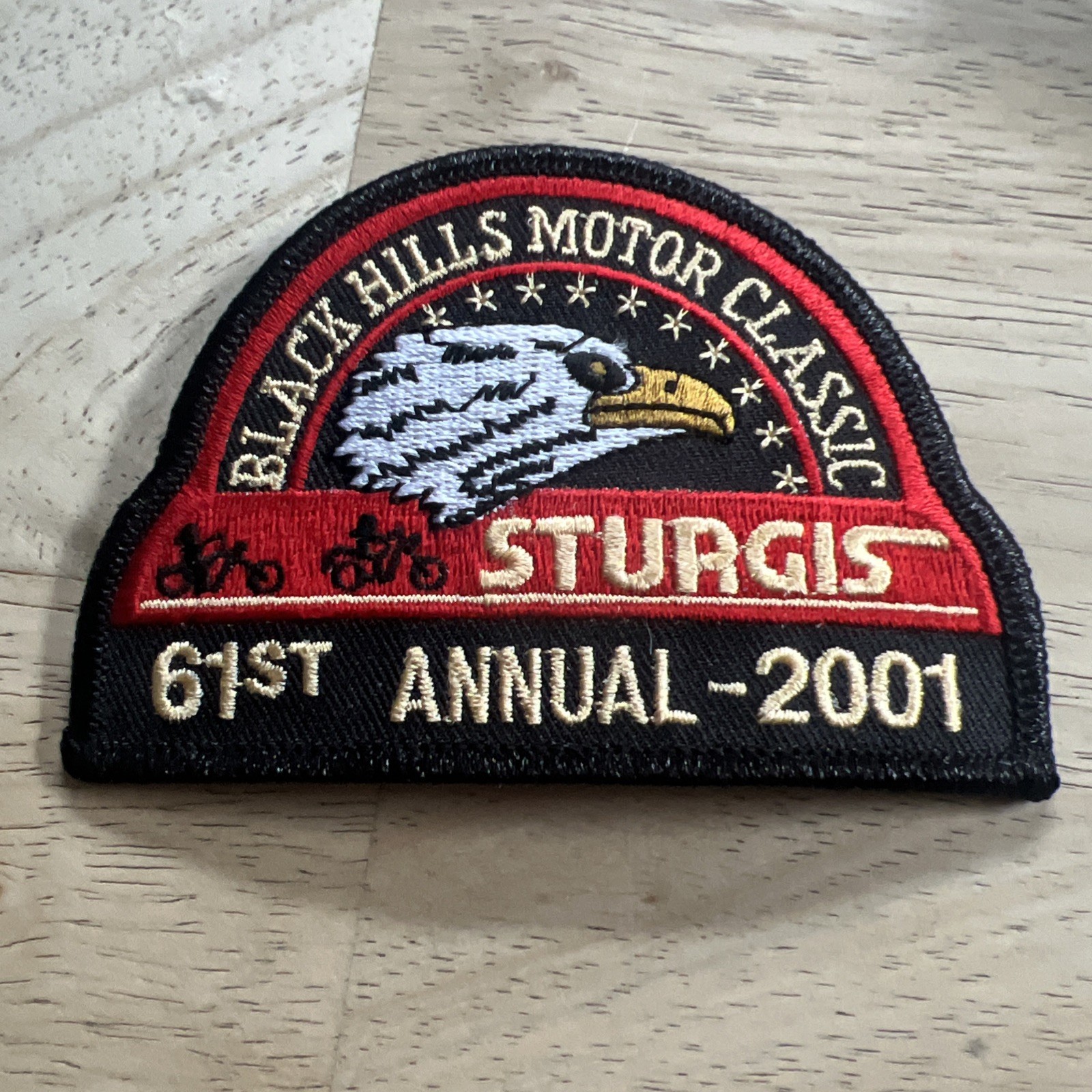 Black Hills Motor Classic Sturgin 61st Annual 2001 patch. New