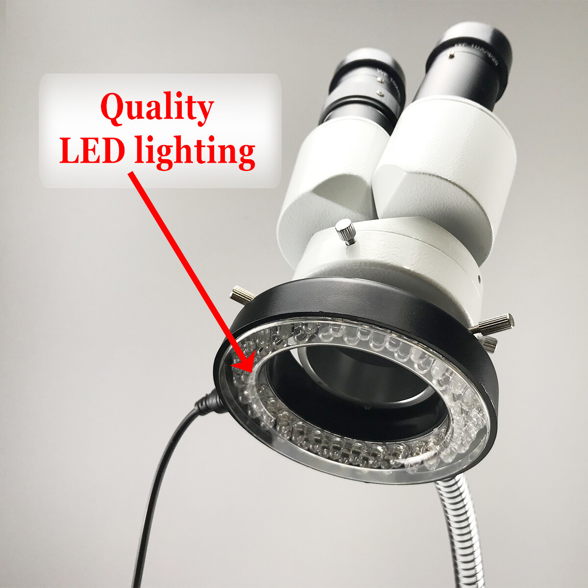 10X Dental Stereo Operating Binocular Microscope with LED Light Adjustable US
