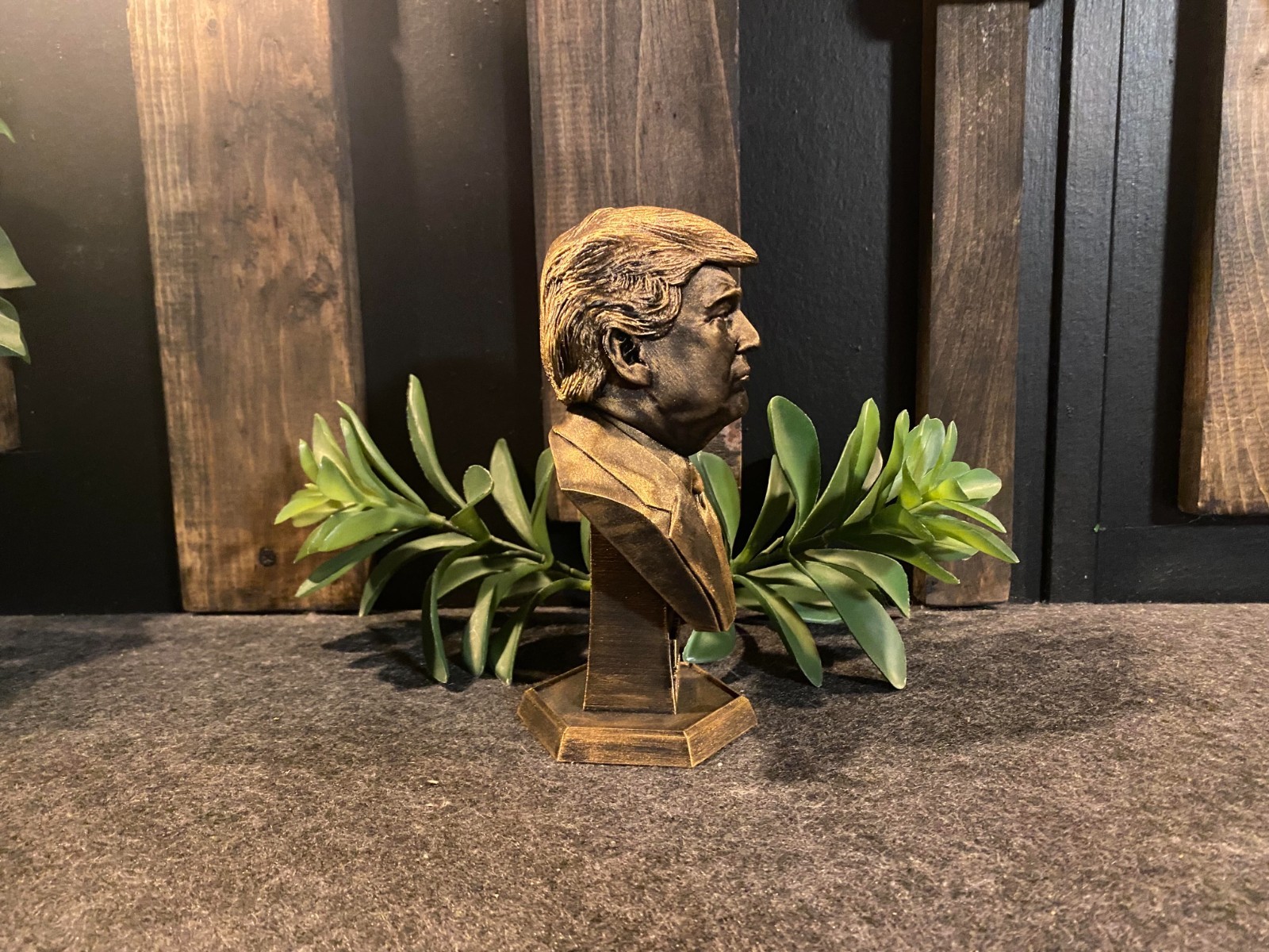 Donald Trump Gold Statue 7 INCHES TALL