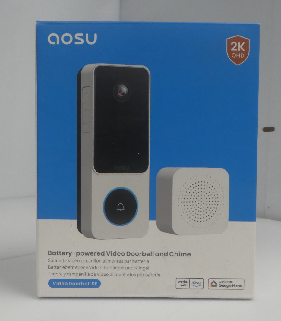 Aosu Battery-Powered Video Doorbell and Chime Video Doorbell SE