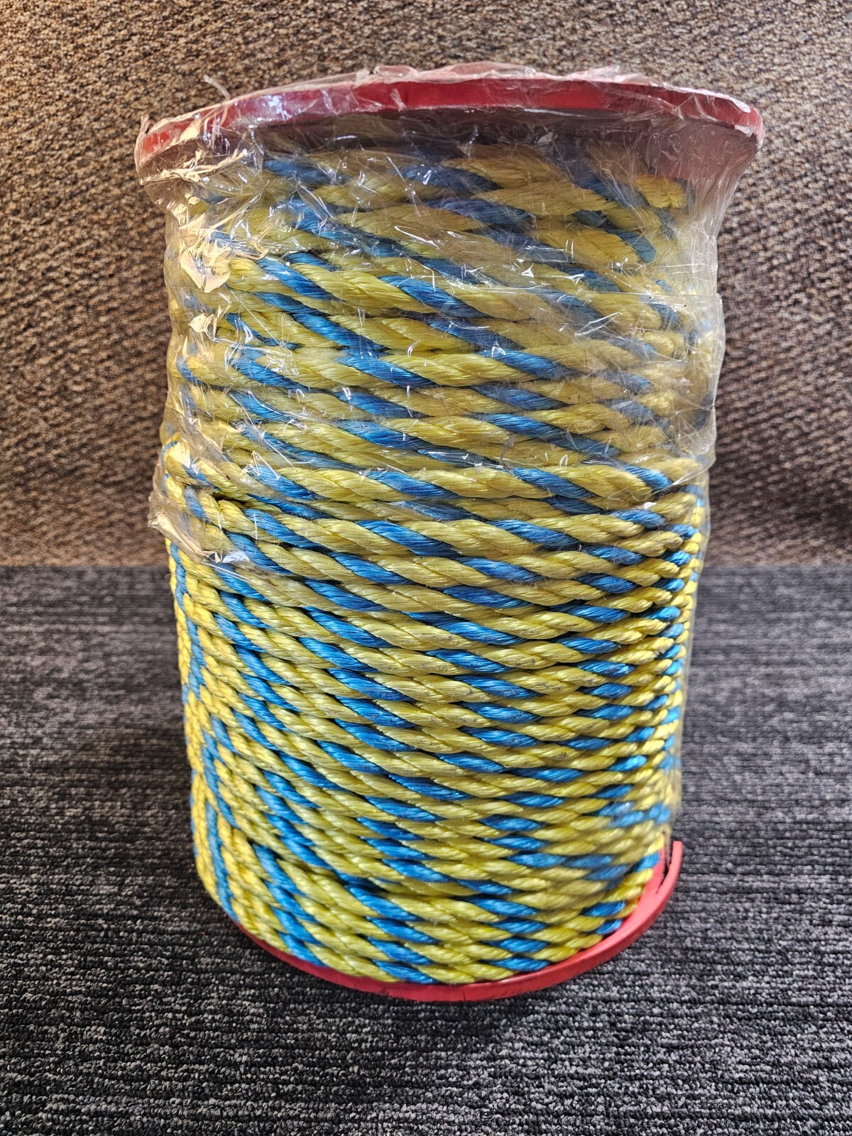 Ideal 1/2" Diameter X 600 Ft Long Pro-Pull Polypropylene Rope Blue/Yellow 31-850