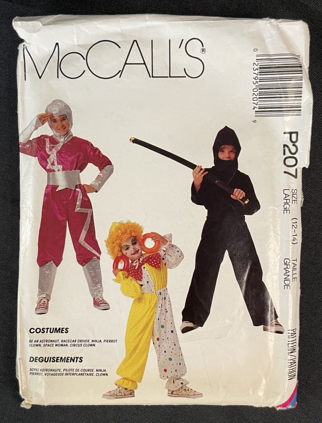 McCall's Sewing Pattern #4509 P207 Size M Boy's & Girl's Jumpsuit Costume
