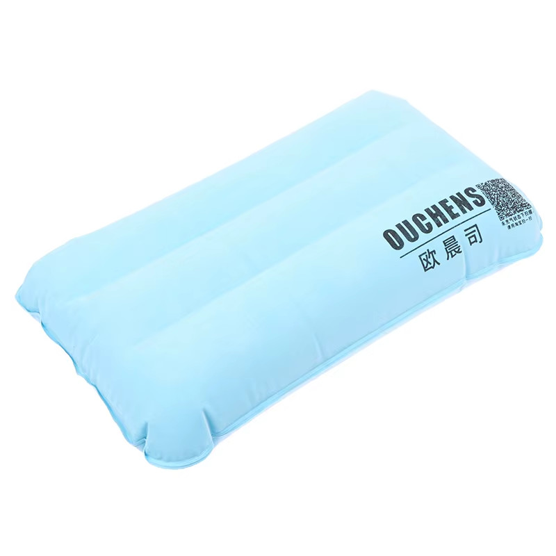 Portable Foldable Inflatable PVC Pillow for Camping Sleeping Travel Outdoor Hiki