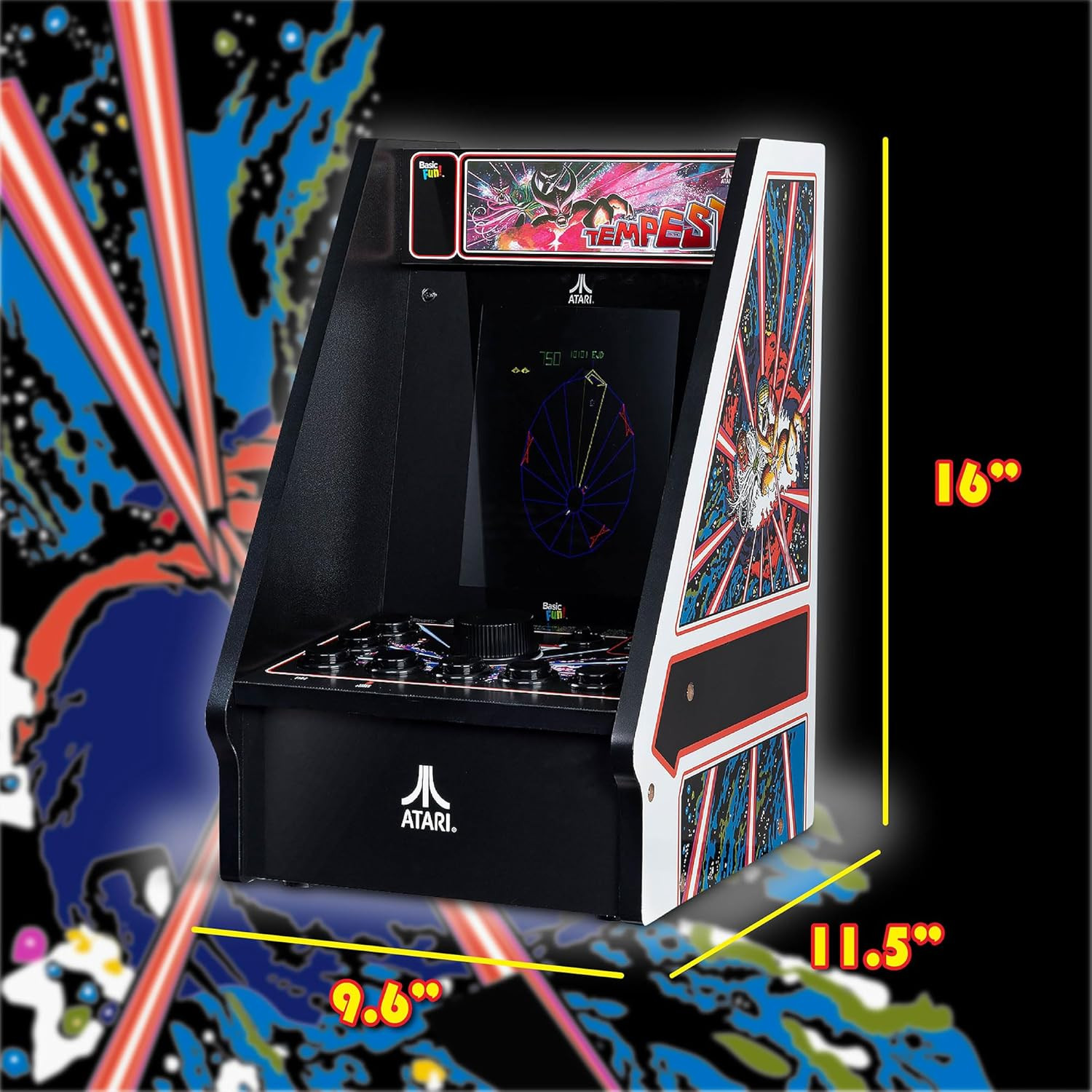 - Atari Tempest Counter Series Game Machine, 5 Games, 8" Liquid Crystal Screen -