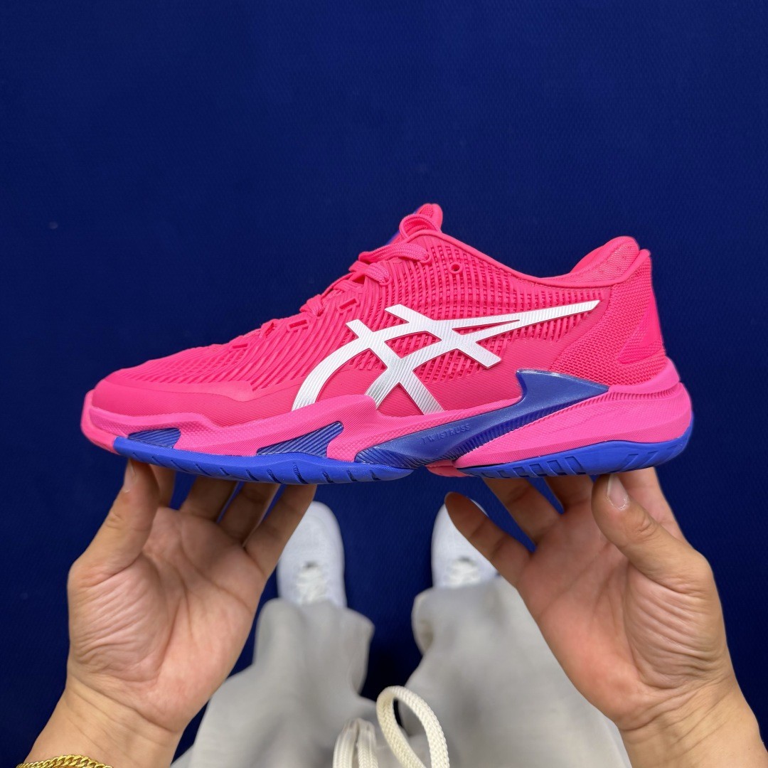 ASICS Court FF 3 Novak Bright Rose White 1041A220-700 Men's Size 4-11.5