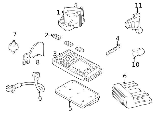 Genuine GM Coil Module Bracket 10487442