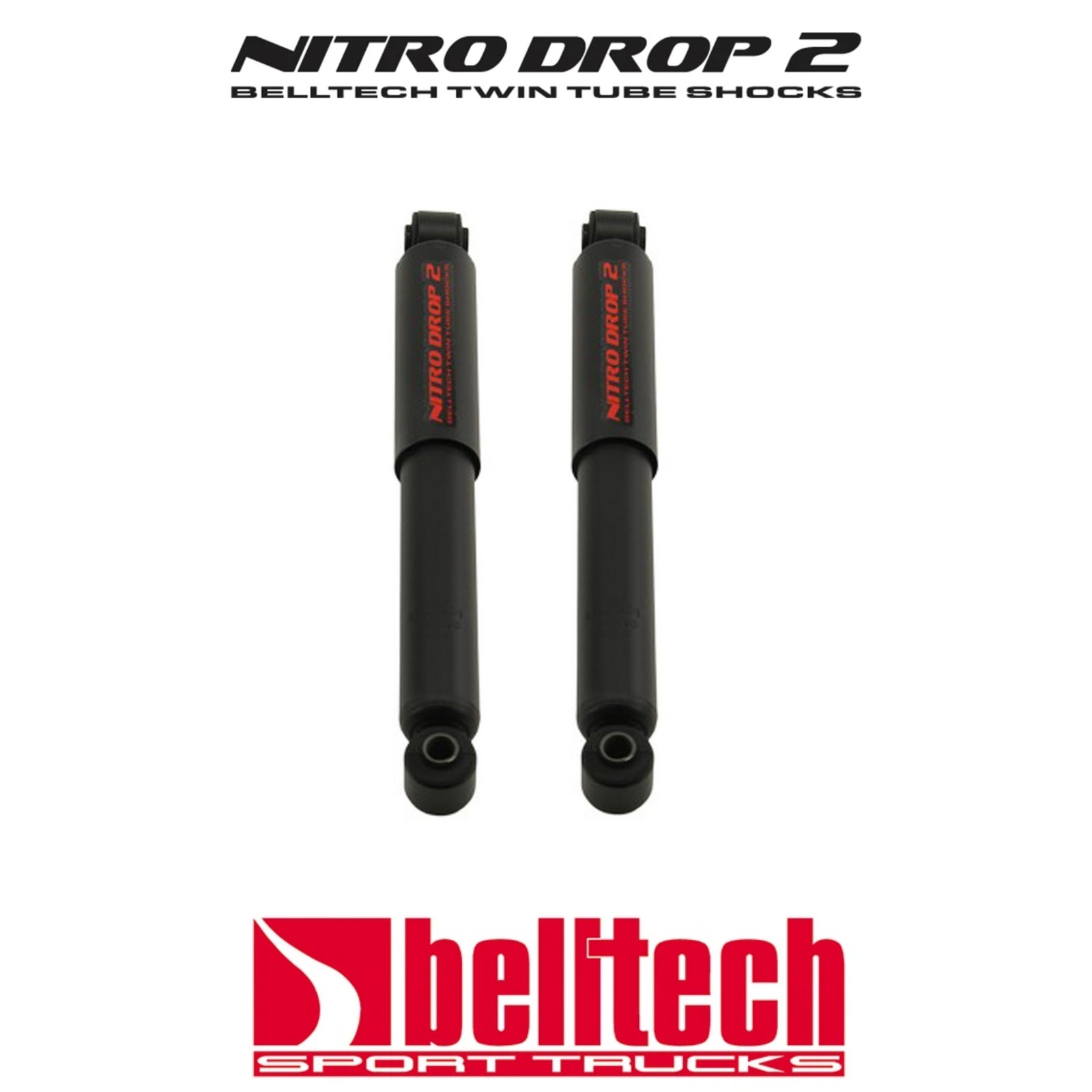 Belltech Nitro Drop 2 Rear Shocks Lowering for Colorado Silverado 1500 Pair