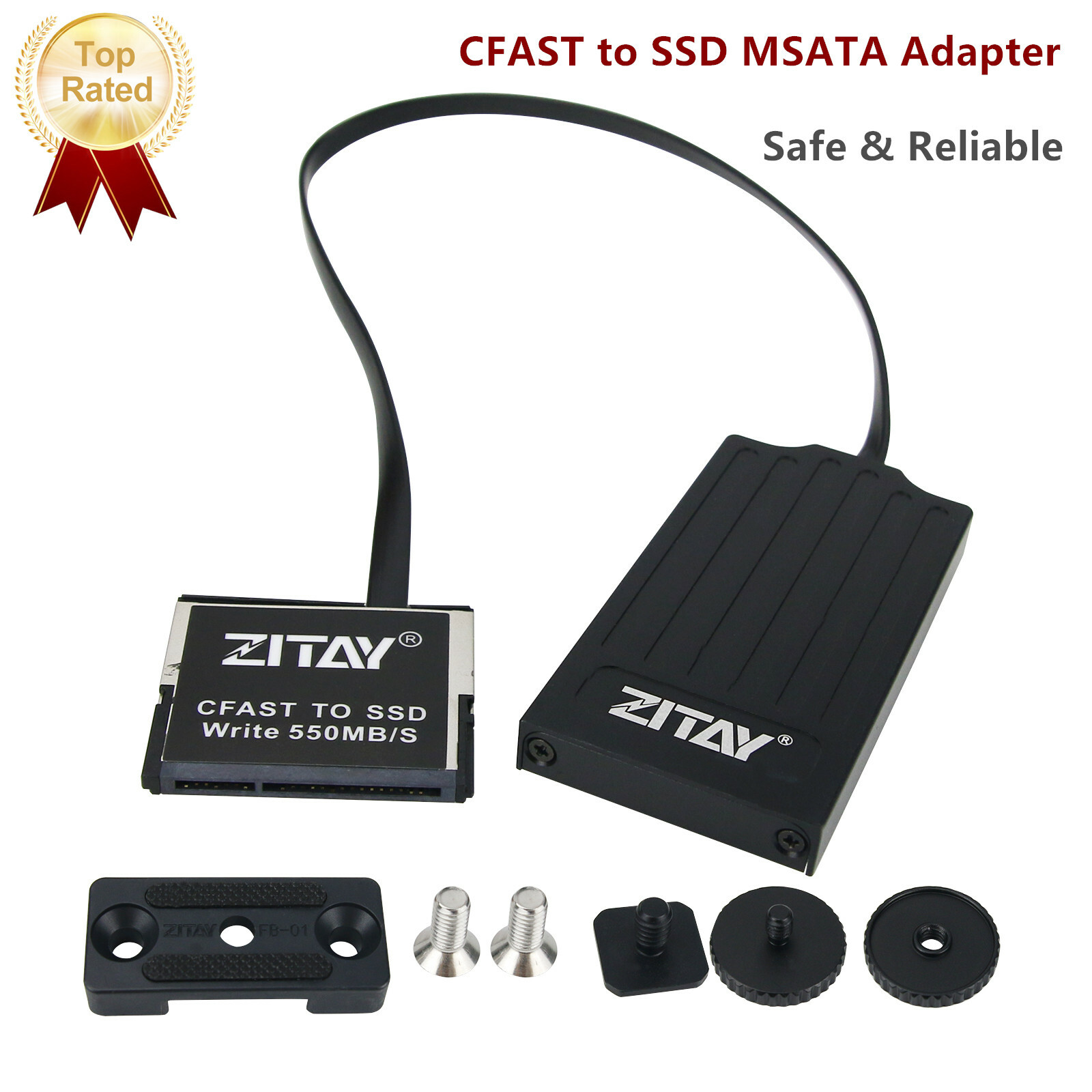 CFAST to SSD MSATA Card Adapter Converter for CANON URSA Mini 1DX II XC10 Z CAM