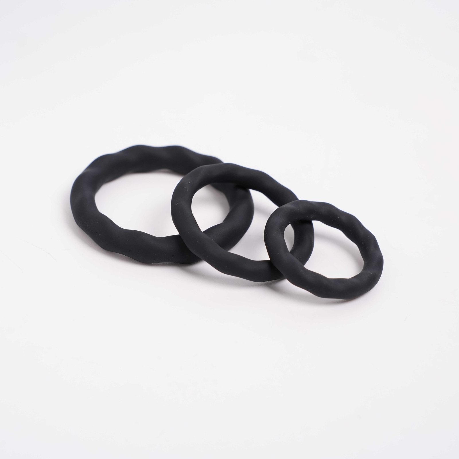 3PCS Penis Cock Ring Super Soft Stretchy Silicone Stay Hard Delayed Ejaculation