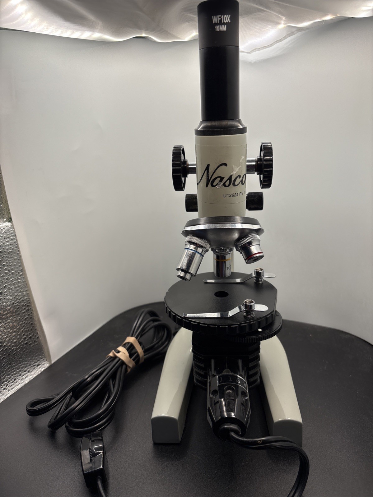 Nasco Elementary Mirror Microscope Tested Works