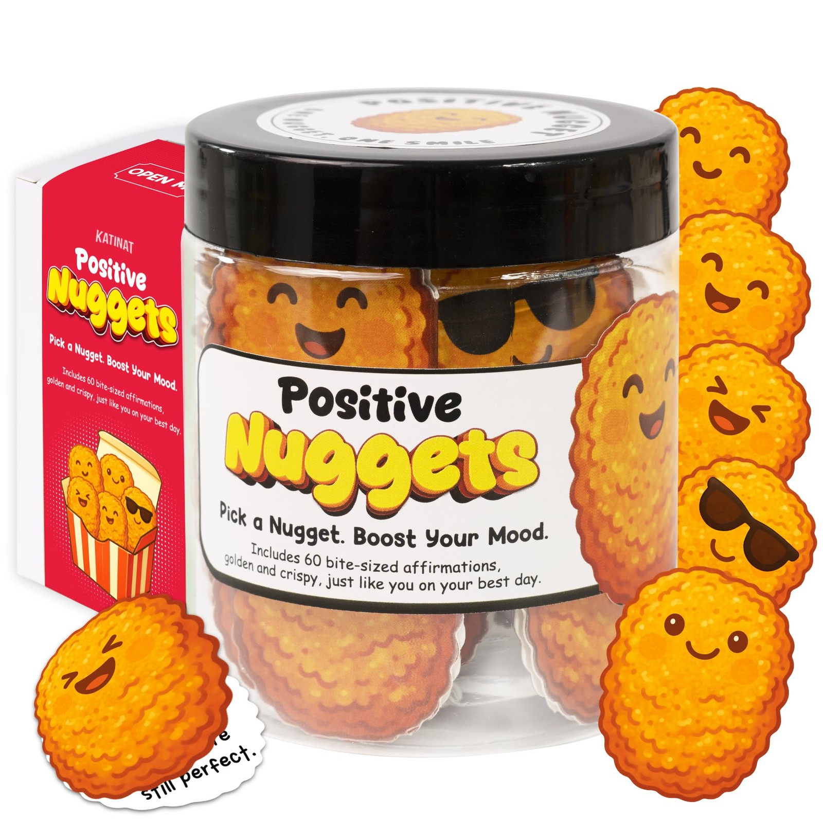 Emotional Supports Chicken Nuggets Jar, 6.7 Ounces, Positive