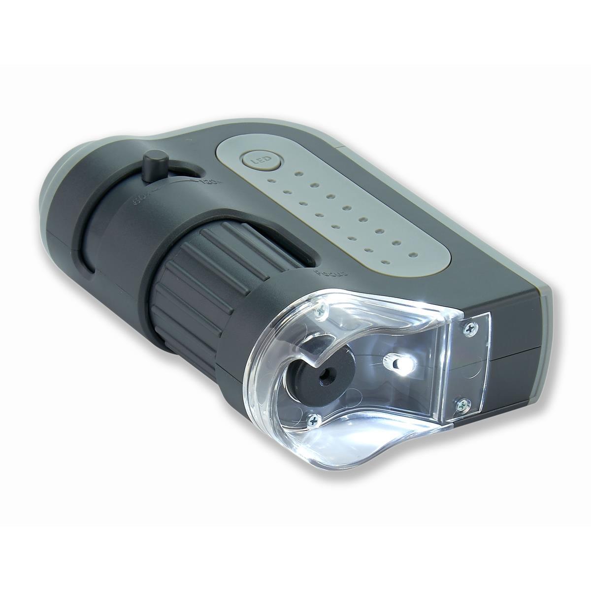 Carson MicroBrite Plus 60x - 120x Pocket Microscope with LED Light