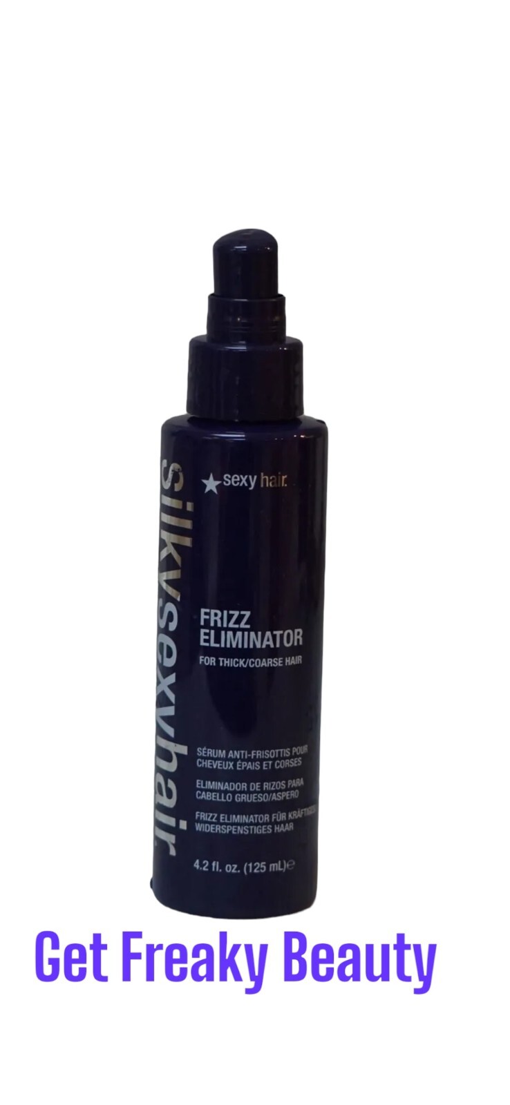 4.2 oz. Silky Sexy Hair Frizz Eliminator Anti-Frizz Serum. Thick / Coarse Hair.