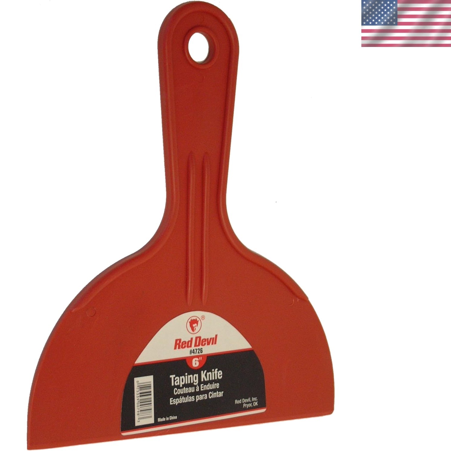 6-Inch Plastic Taping Knife - Perfect for Drywall & Home Repair Projects