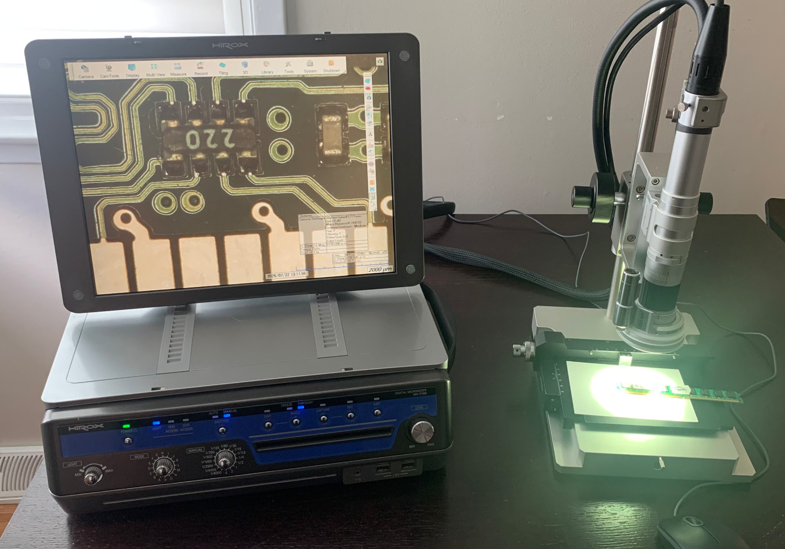Digital Microscope HIROX KH-7700 with MX-5040RZ high-end research Keyence VHX
