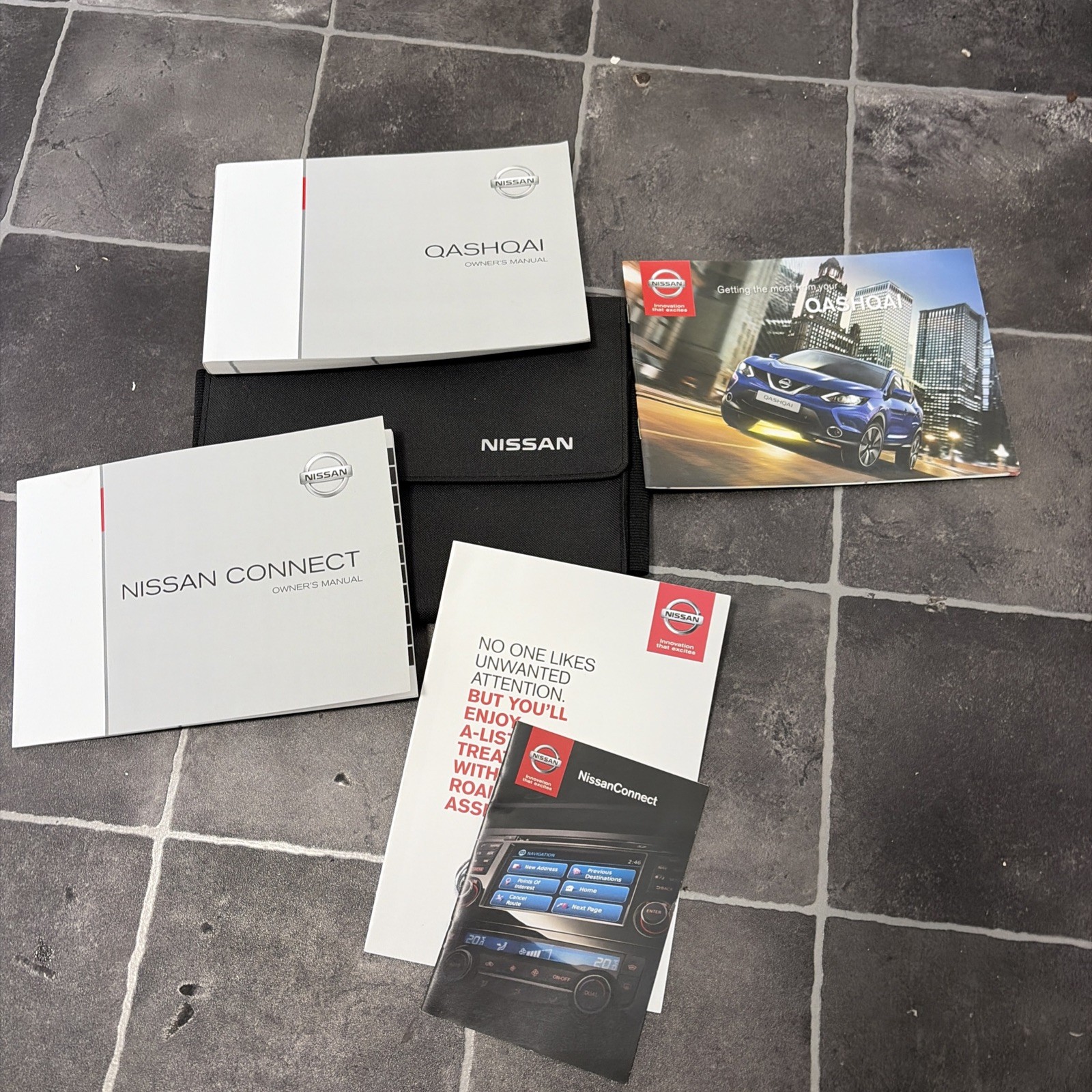 NISSAN QASHQAI  OWNERS HANDBOOK MANUAL ,NISSAN CONNECT & NISSAN QASHQAI  WALLET