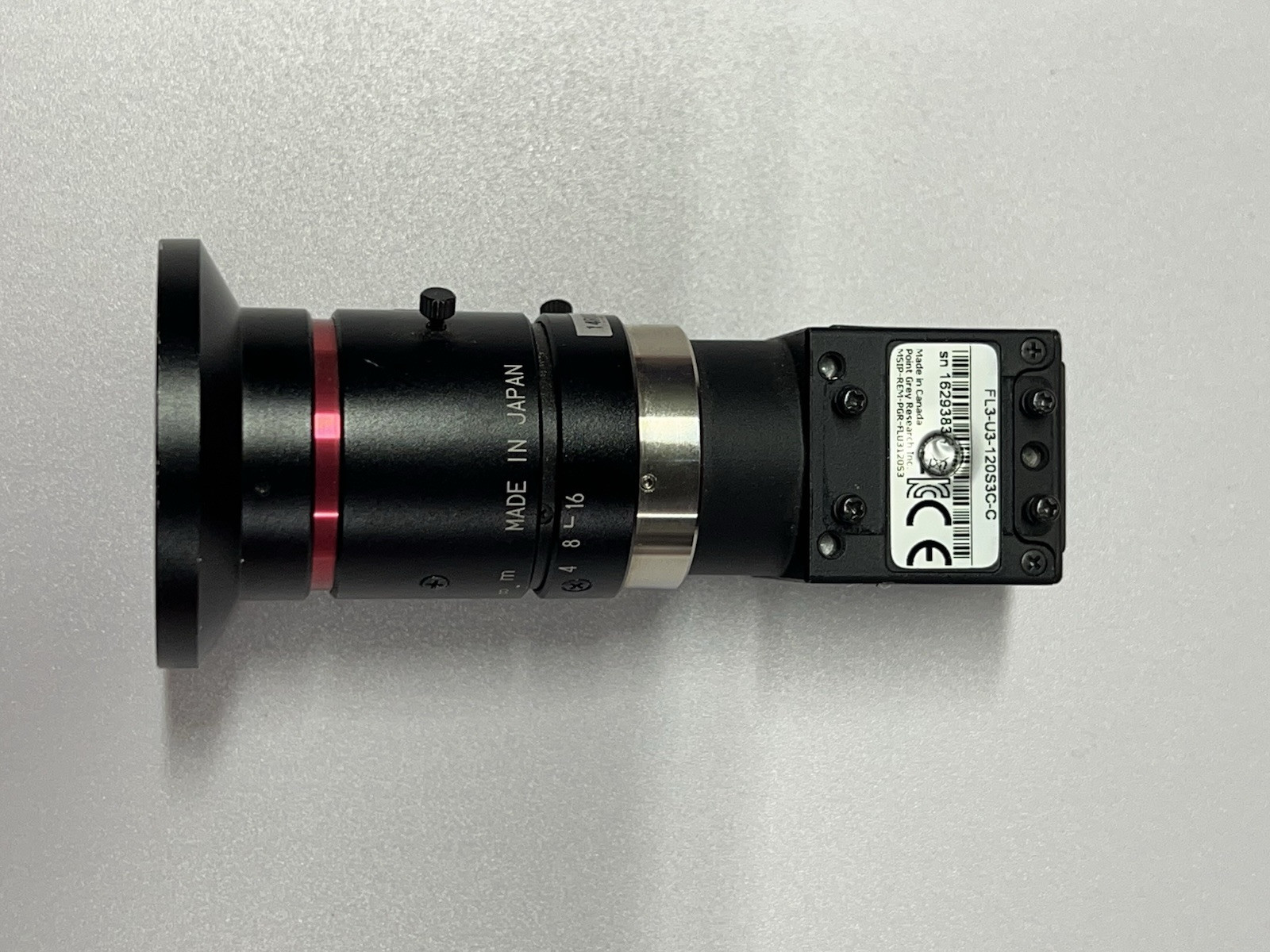 Point Grey FL3-U3-120S3C-C CCD Camera With Kowa Lens