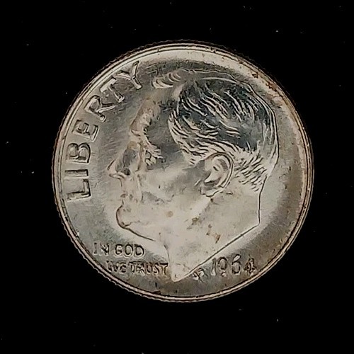 1964-D Roosevelt BU 90% Silver Dime ~ Free Shipping!