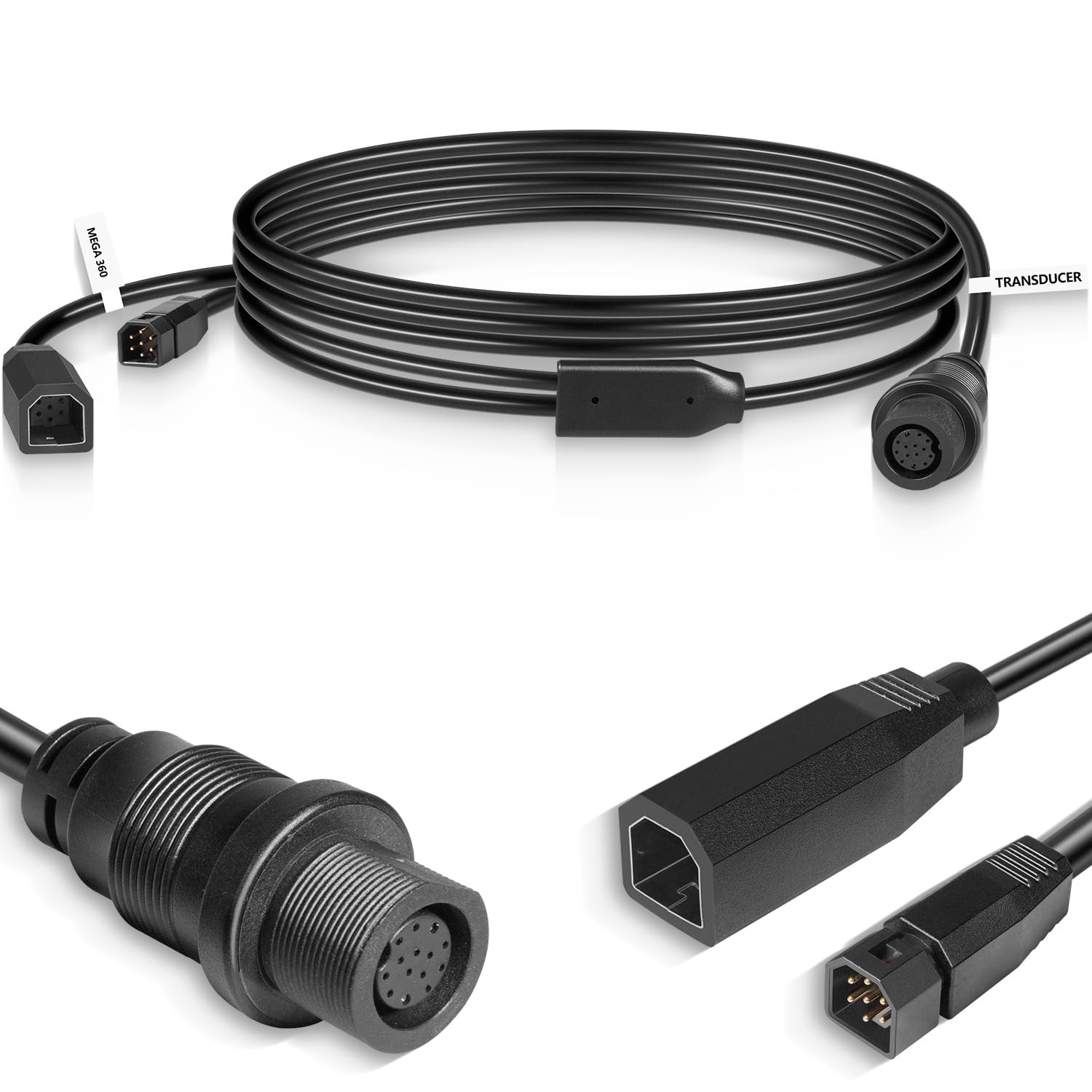 for Humminbird ‎720107-1, 9 M360 2DDI Y - MEGA 360 and 2D/MDI Y Cable