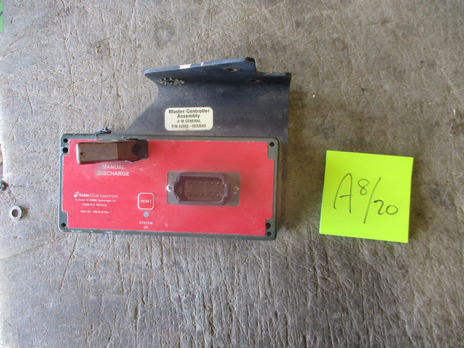 Used Kidde AFES Controller w/ HMMWV Radio Deck Mount
