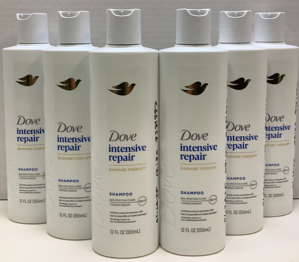 Dove Intensive Repair, Damage Therapy Shampoo, 12oz , Pack of 6,  Free Shipping