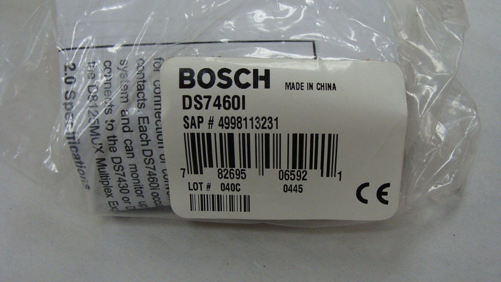 Bosch Security DS DS7460I Dual Zone Input Module NEW NOS