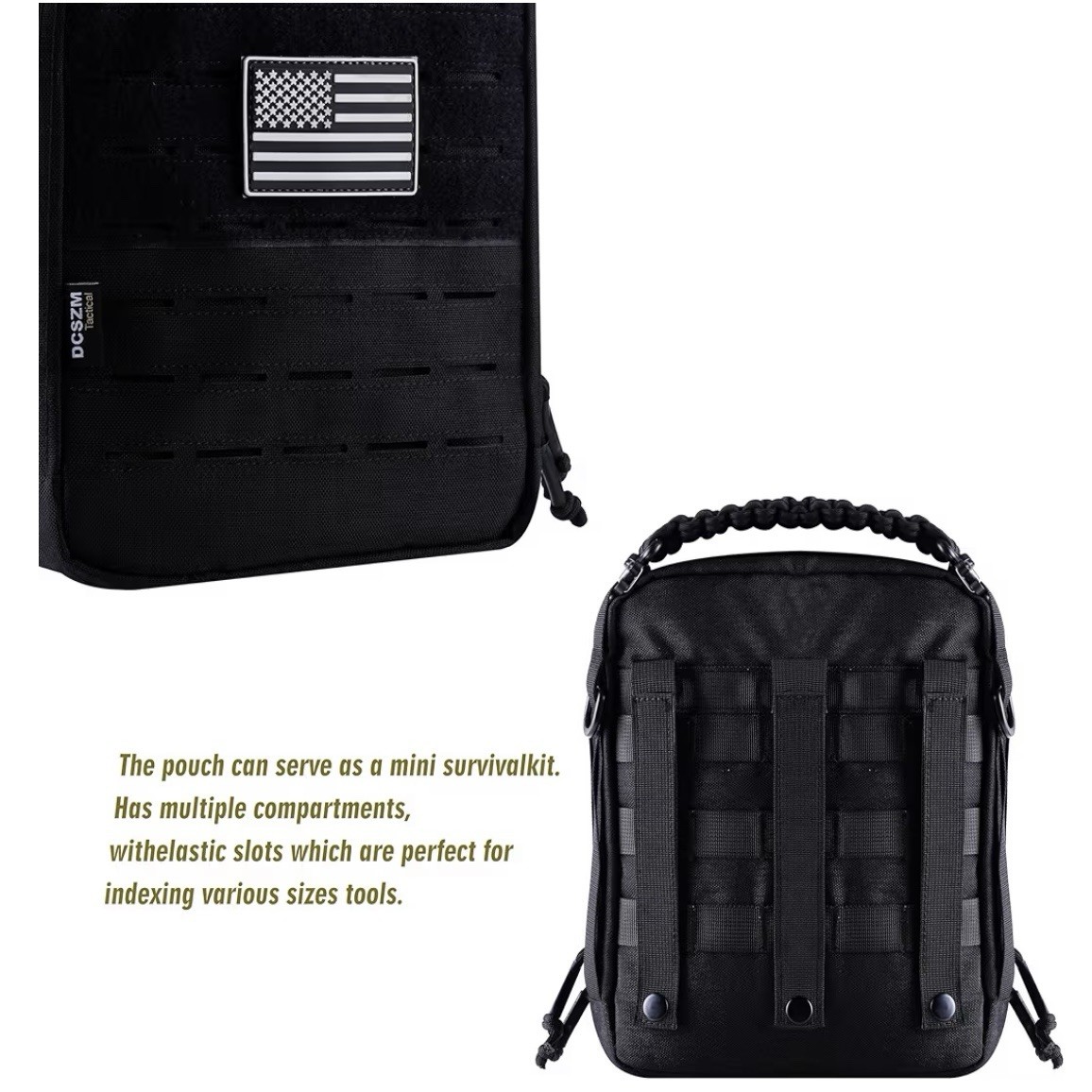 Tactical Molle Admin Pouch Vertical Utility EDC Pouch Organizer NEW