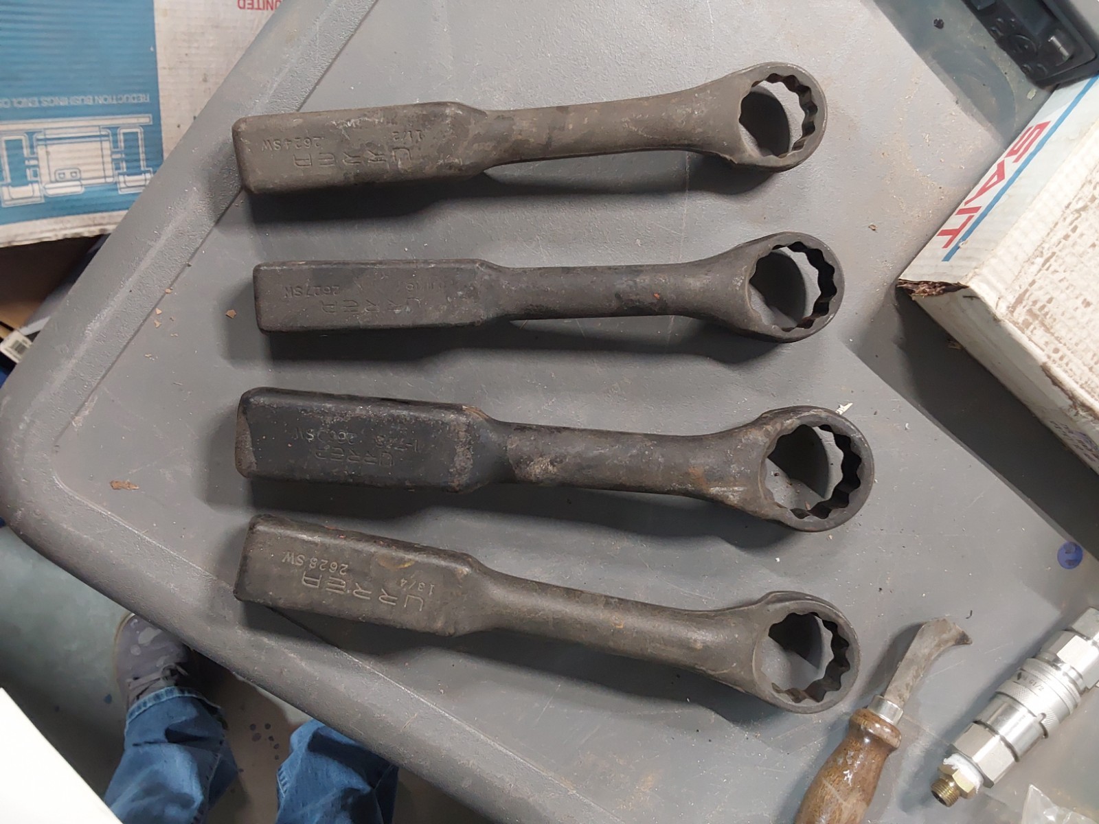 Urrea Offset Hammer Wrench Set of 4 Gentle Used Free Shipping