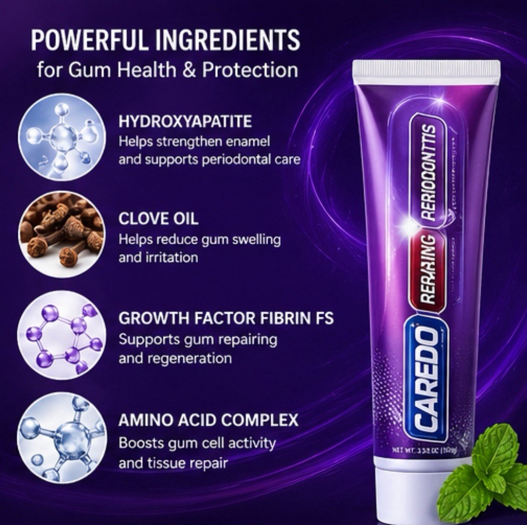 CAREDO Gum Disease Toothpaste Periodontitis Gingivitis Receding Gums