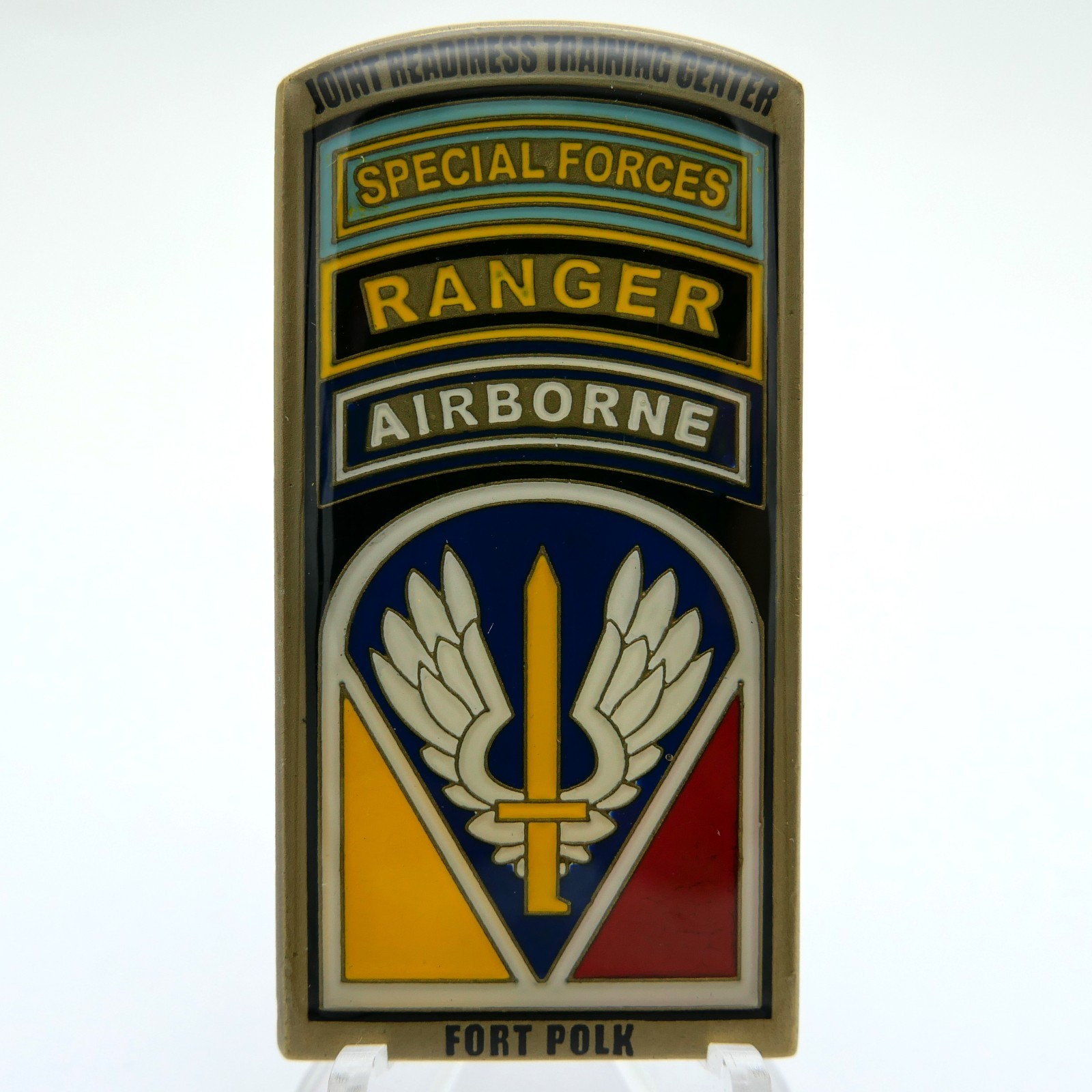 [759] US Army Fort Polk JRTC Special Forces Ranger Airborne Coin 5.5cm
