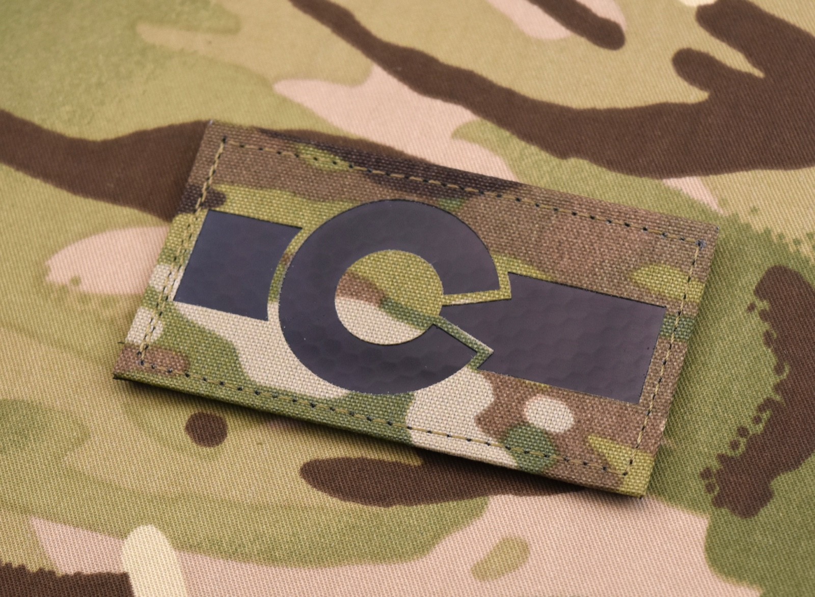 Colorado State Flag Infrared Multicam Call Sign Patch IR CO Centennial State