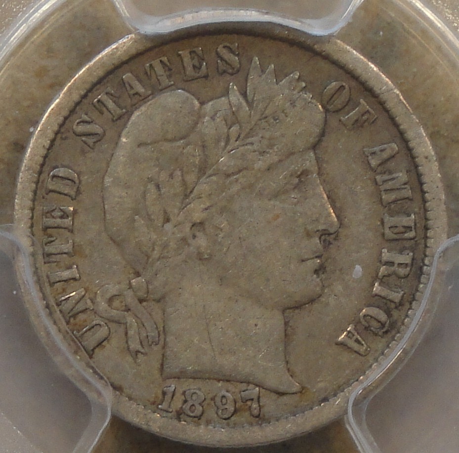 1897-O Barber Dime 10c PCGS Certified VF25