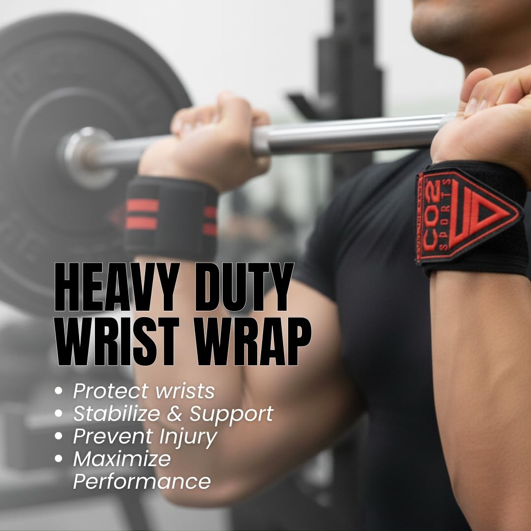 Titan Weightlifting Wrist Wraps, 18 inch Professional, Heavy Duty Thumb Loop,...