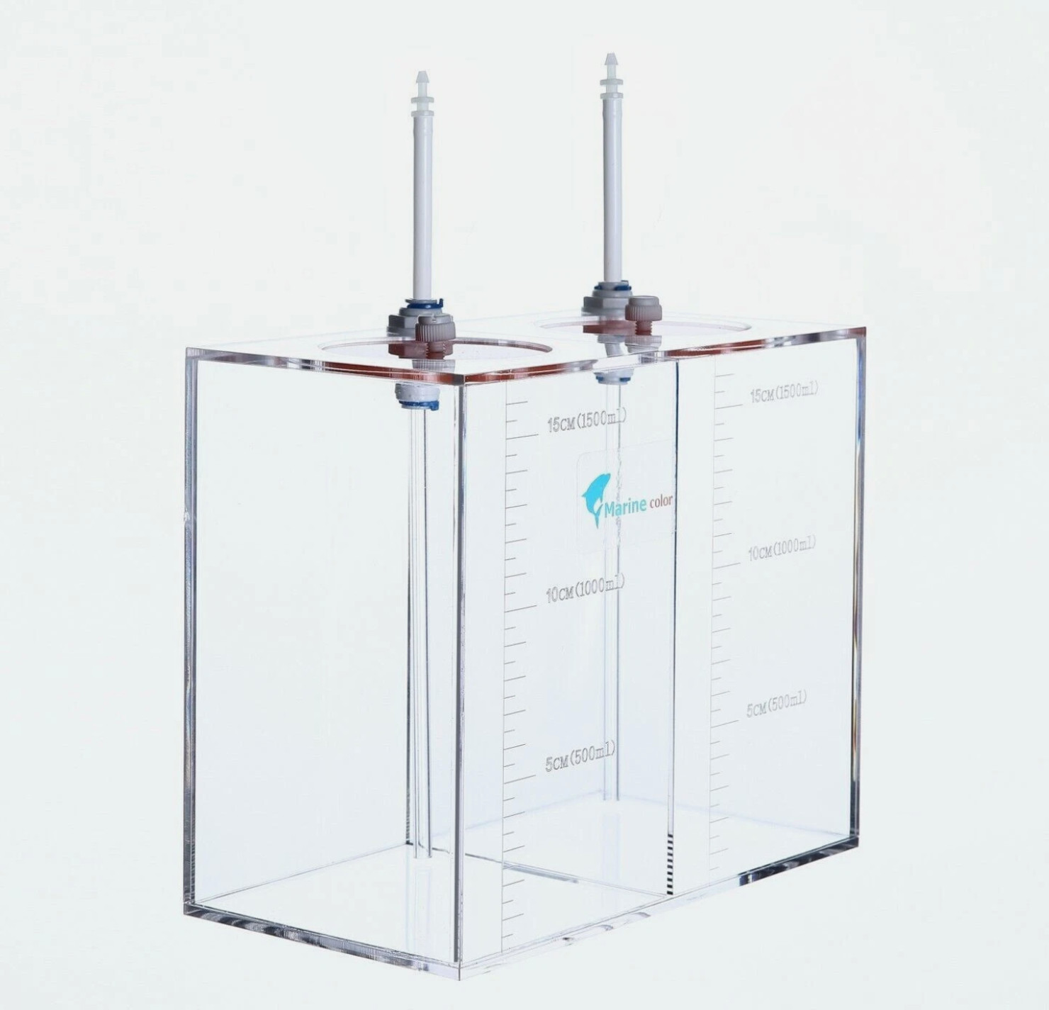 3L Acrylic Liquid Storage Bucket with 2 Compartments, Dosing Pump and Scale Cont