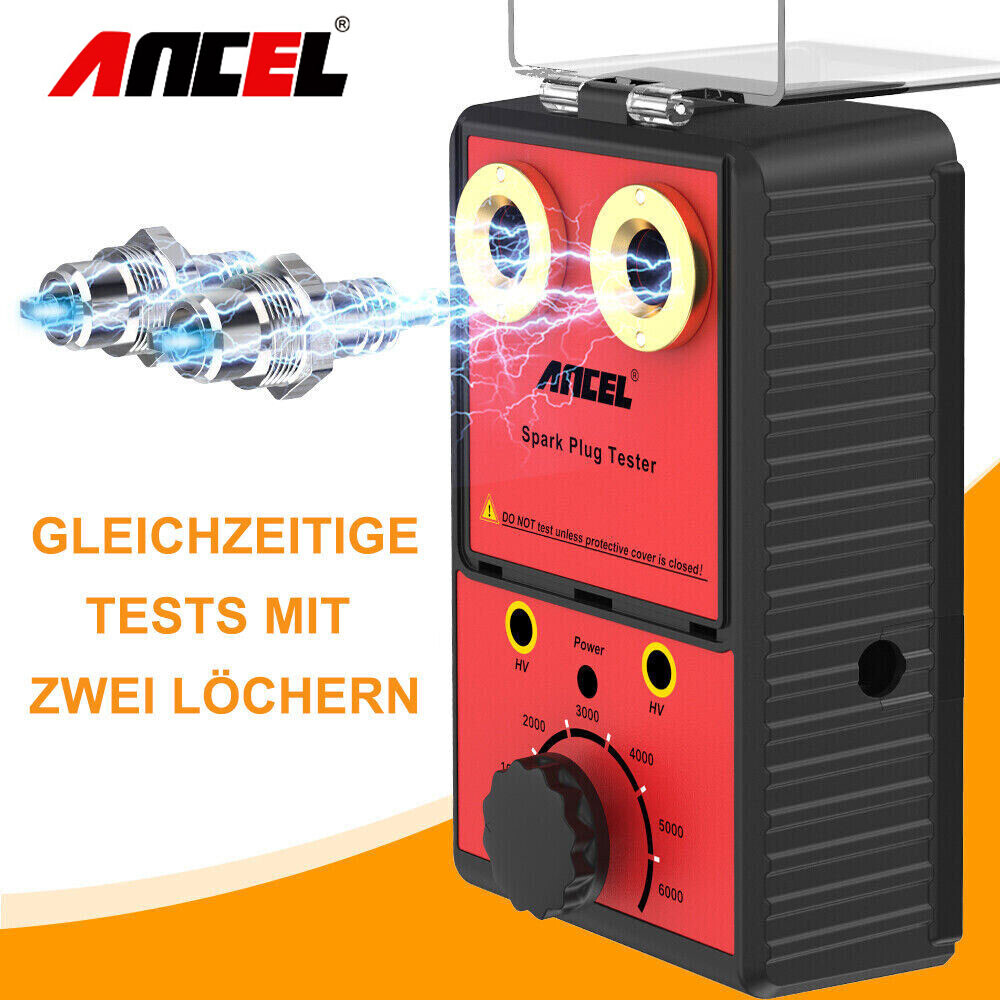 ANCEL SP02 Car Spark Plug Tester with Auto Adjustable Double Hole Detector