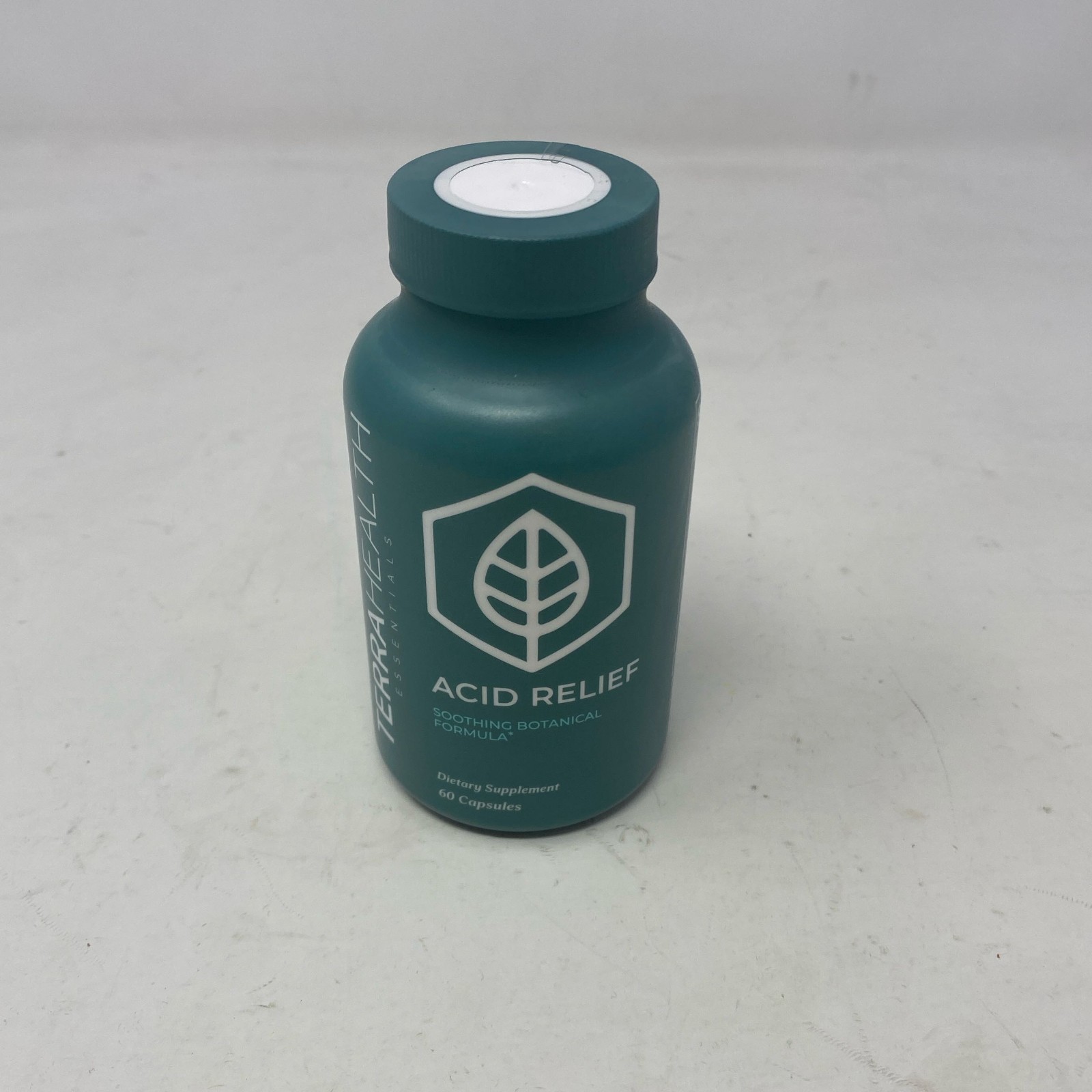 Terra Health Essentials Acid Relief 60 Capsules, Teal Bottle