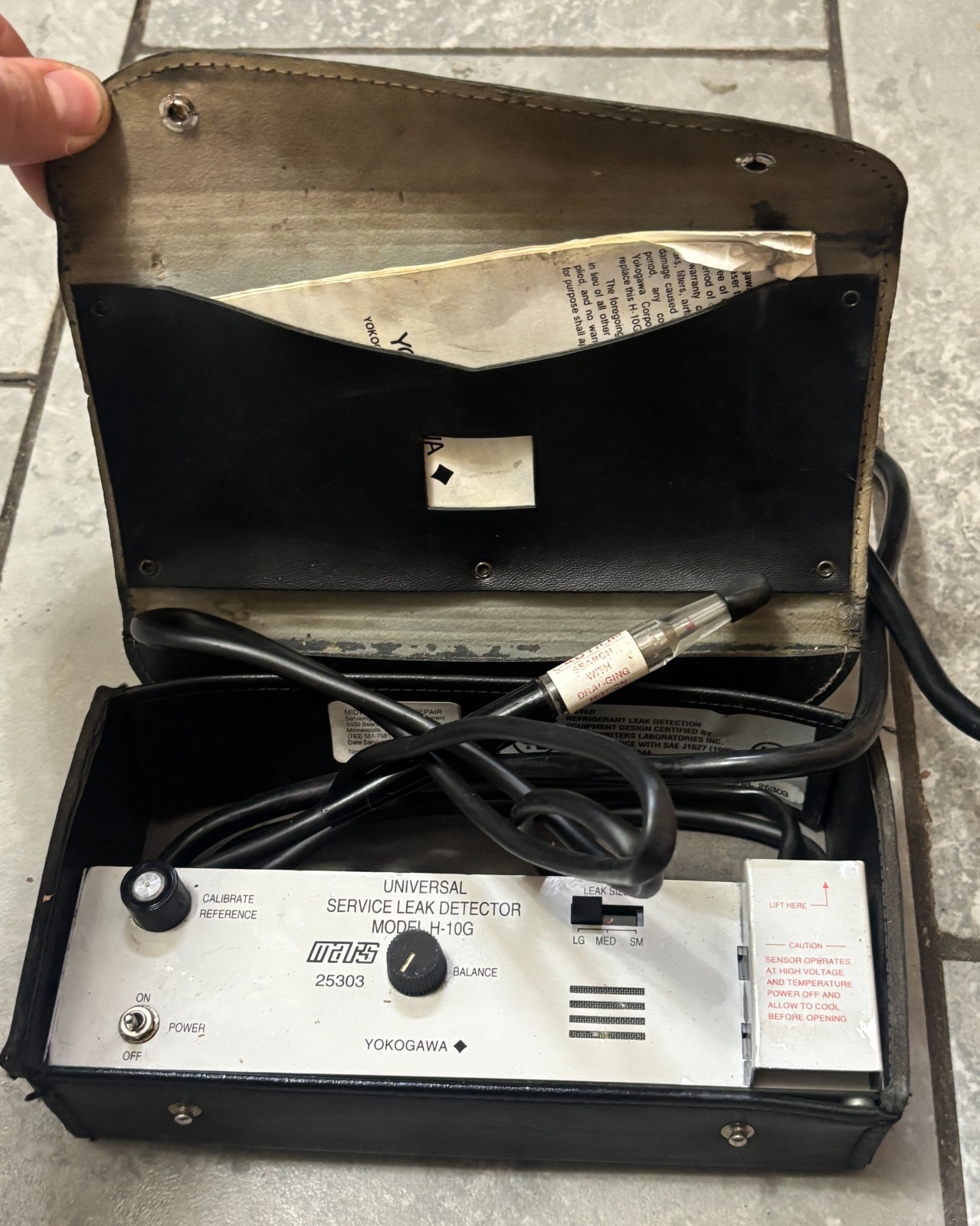 Mars Yokogawa 25303 H-10G Universal Refrigerant Gas Leak Detector (F)