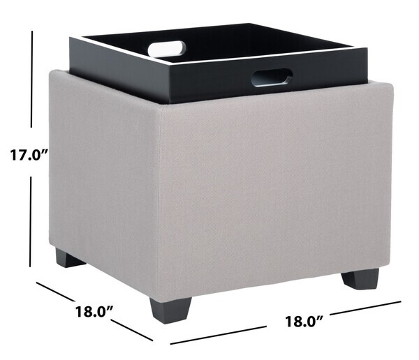 Safavieh HARRISON SINGLE TRAY OTTOMAN, Reduced Price 2172739296 HUD8233M