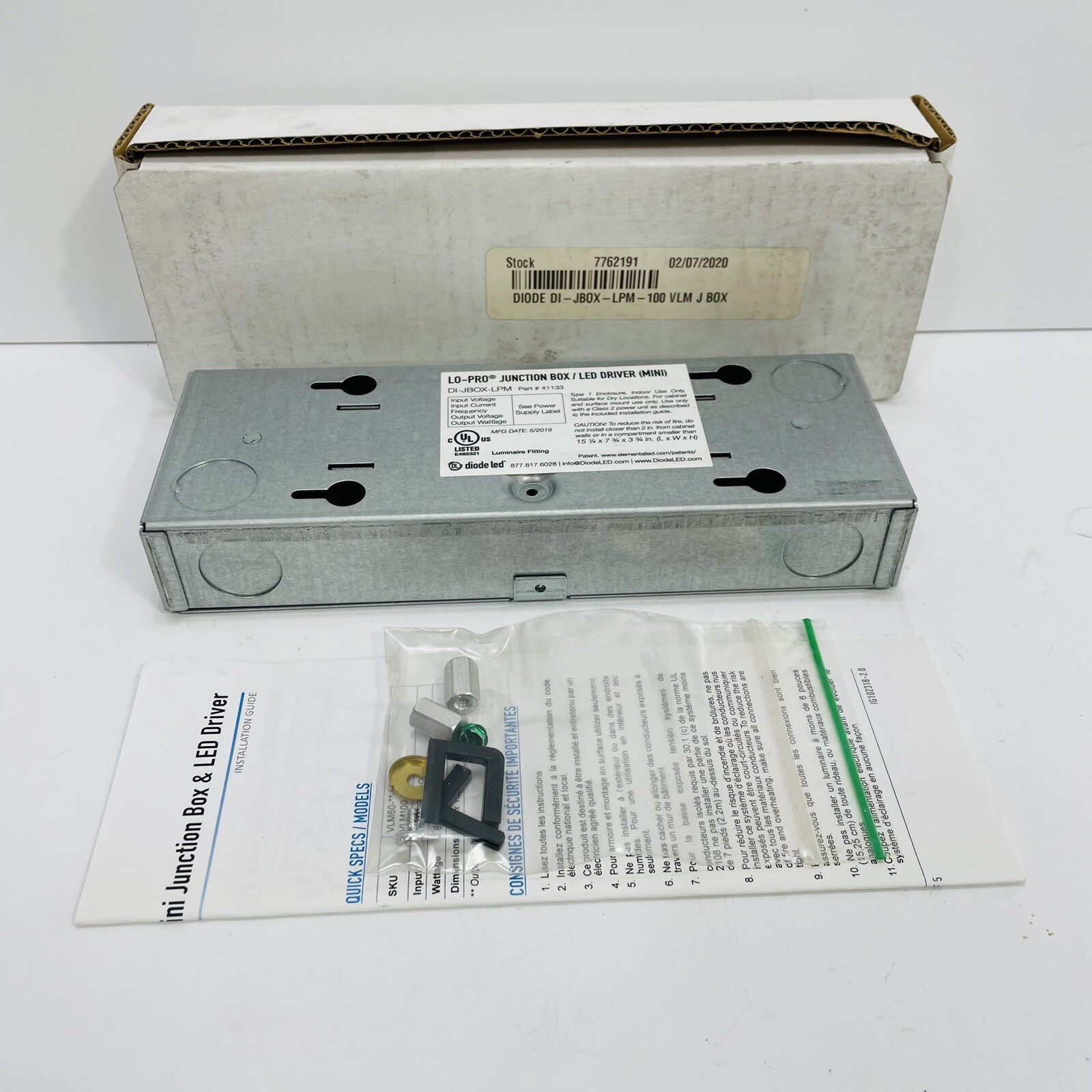 Diode LED DI-JBOX-LPM-100 Mini LED Driver Junction Box ~New Surplus~